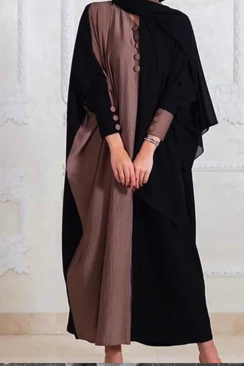 Ombre Beige Luxury Abaya